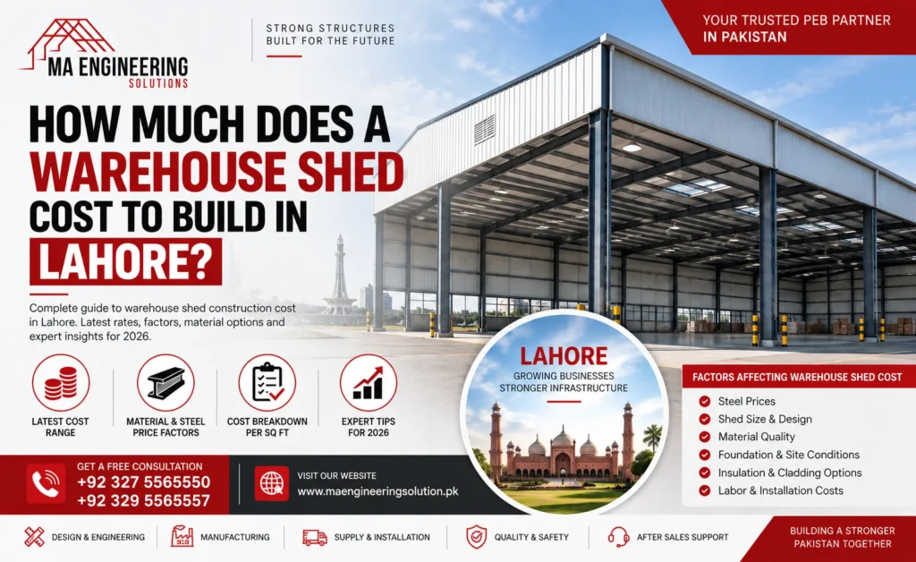 Warehouse Shed Cost to Build in Lahore