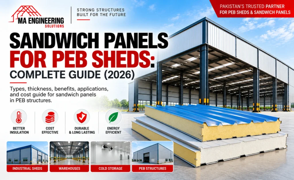 sandwich panels for PEB sheds