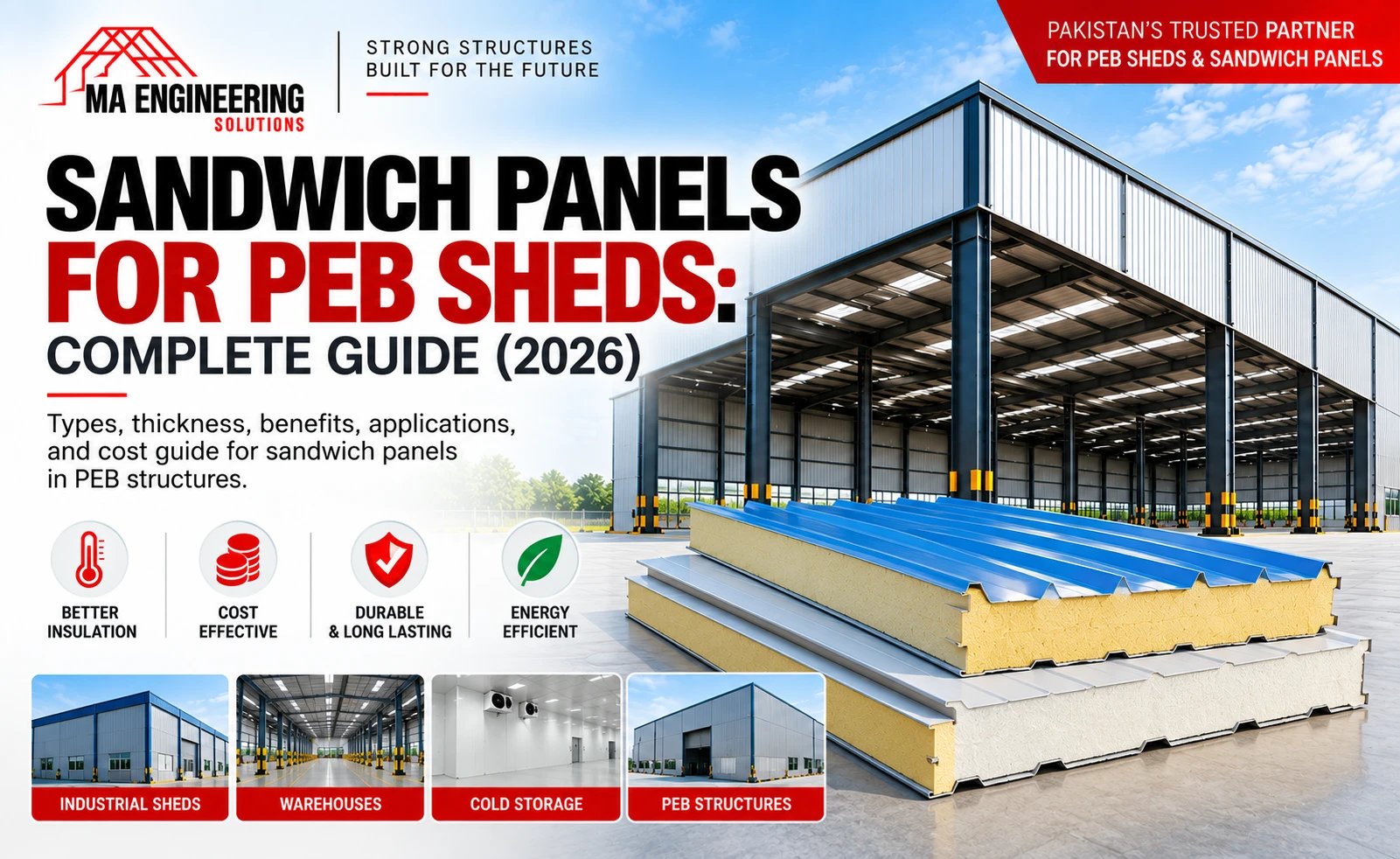 sandwich panels for PEB sheds